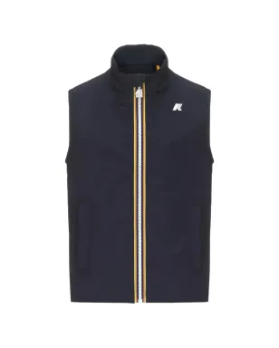 K Way Kids Valen zip-up gilet - Blue - サムネイル1