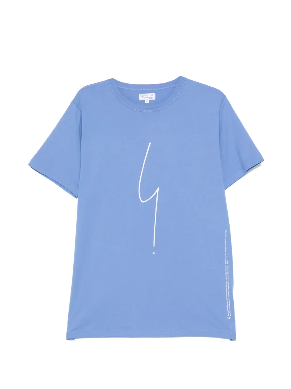 agnès b. IRONY MARK BRANDO T-SHIRT - Blue - 画像1