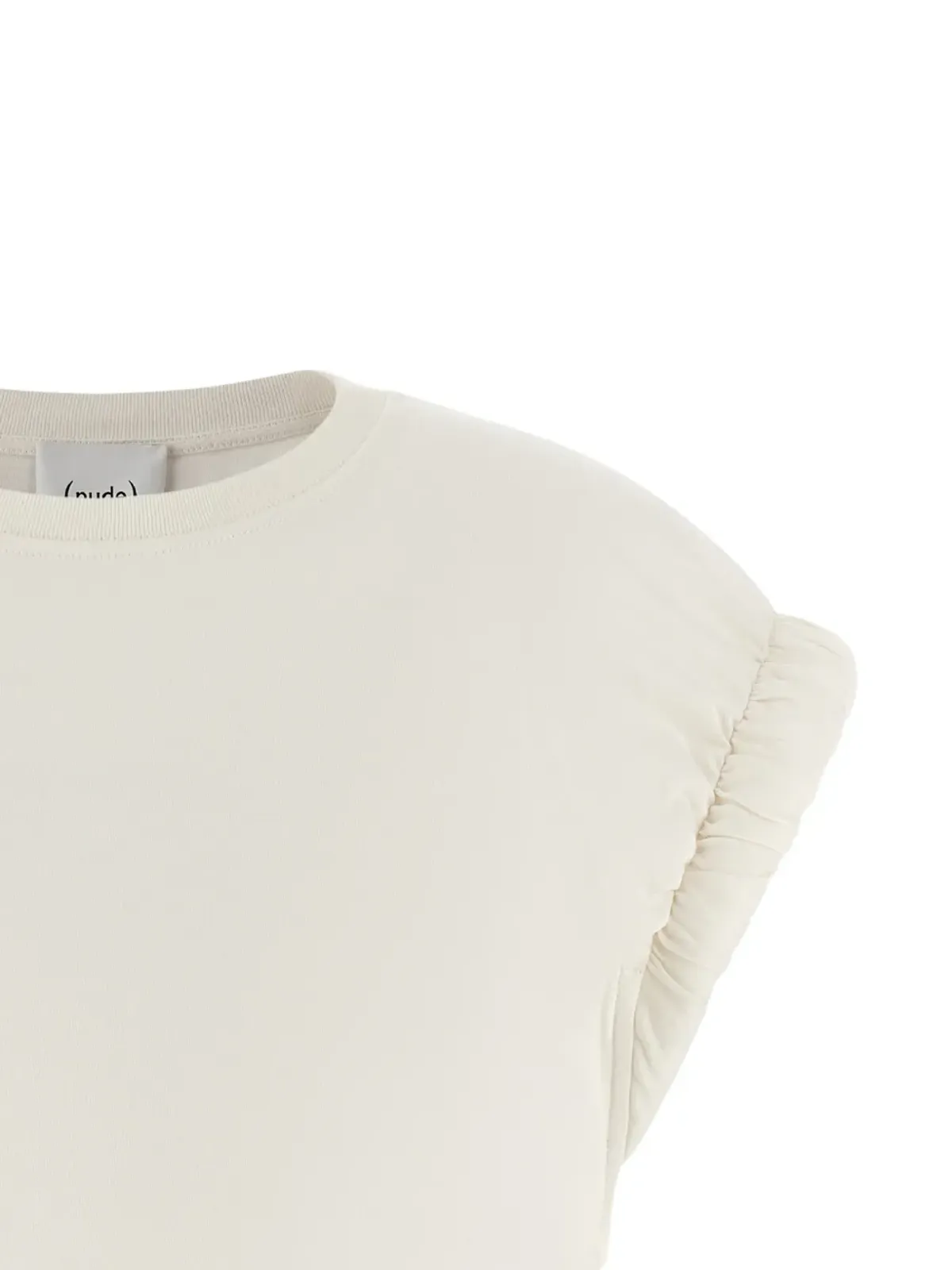 Nude ロールアップ袖 Tシャツ - 画像3