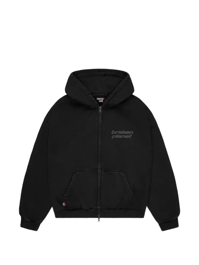BROKEN PLANET BROKEN PLANET ロゴディテール ジップアップフーディーの商品画像