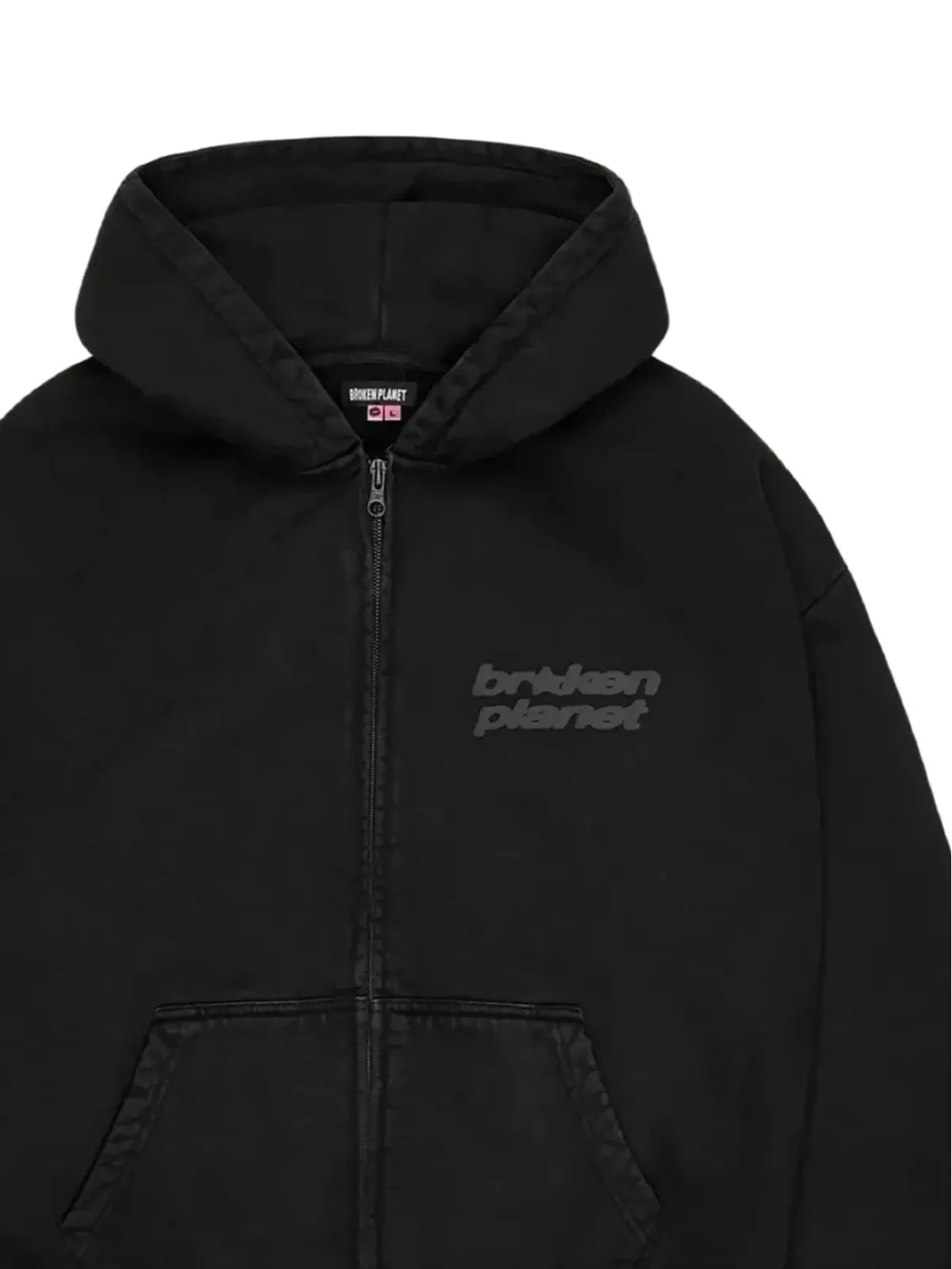 BROKEN PLANET ロゴディテール ジップアップフーディー - 画像2