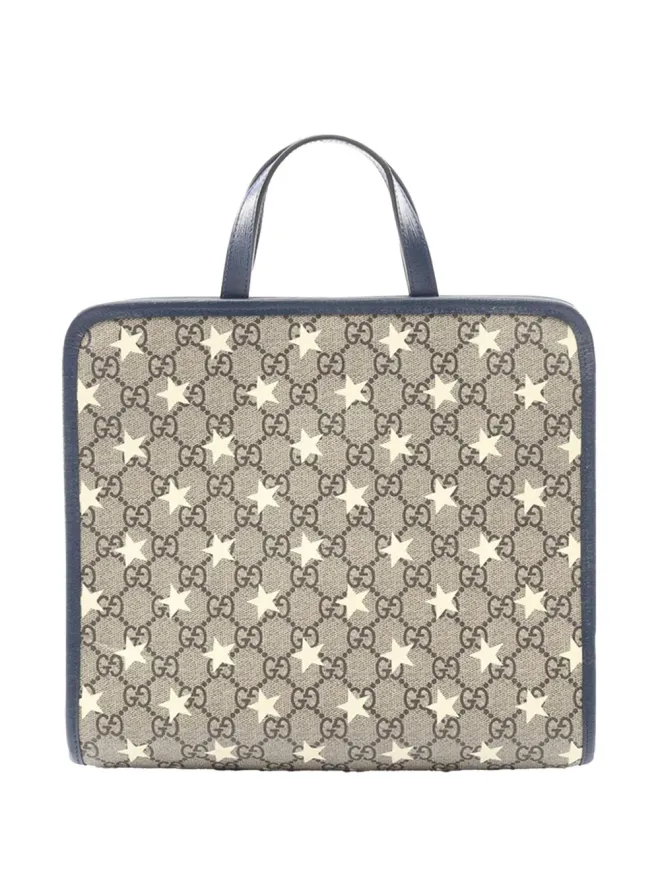 Gucci Pre-Owned Gucci Pre-Owned GG Supreme Star 子ども用トートバッグ ブラウンの商品画像