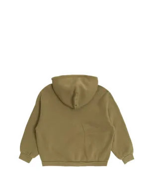 American Vintage Kids Izubird ジップファスナー付きフード付きスウェットシャツ - グリーン - サムネイル2