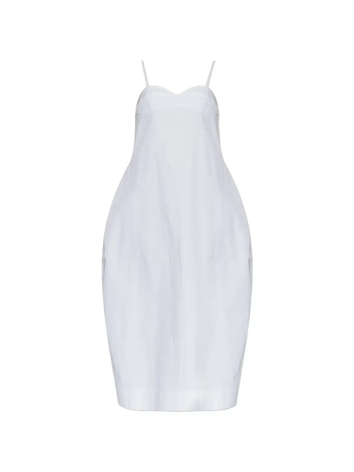 Róhe tie-fastening strap midi dress - White - 画像1
