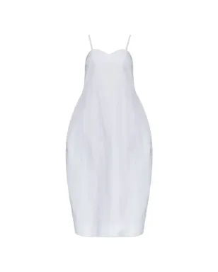 Róhe tie-fastening strap midi dress - White - サムネイル1