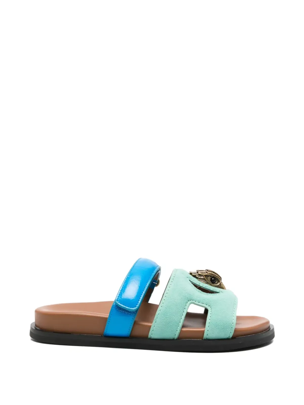 Kurt Geiger Eagle cut-out sandals - Green - 画像1