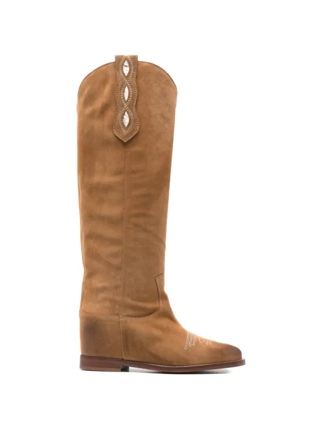 Via Roma 15 Via Roma 15 エンブロイダリーパネルブーツの商品画像