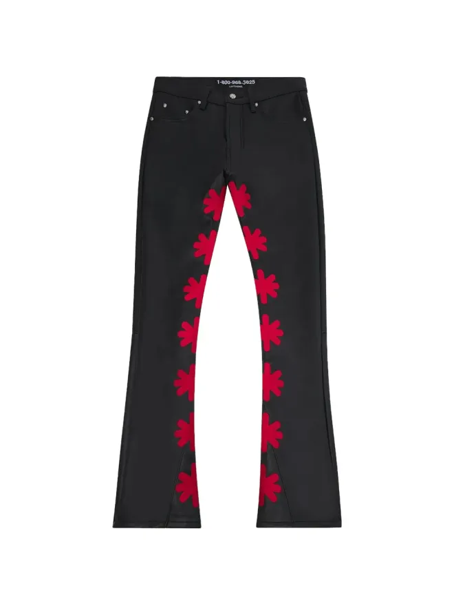 LOSTSHDWS LOSTSHDWS OGワックスレザー ブーツカットパンツの商品画像