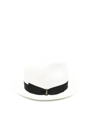 Borsalino モニカ リボン付き麦わら帽子 - サムネイル3