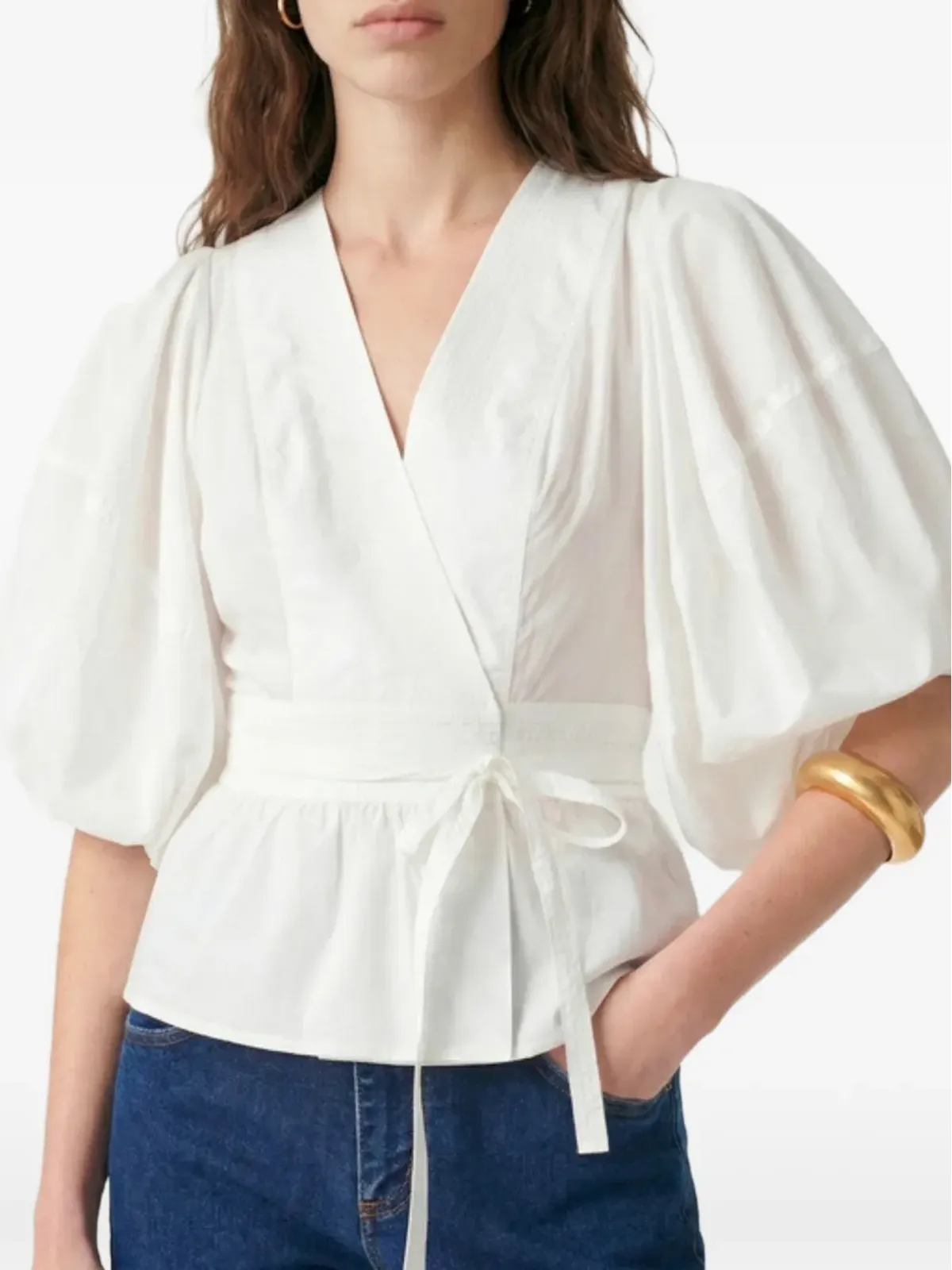 Vanessa Bruno Gunner wrap blouse - 画像2