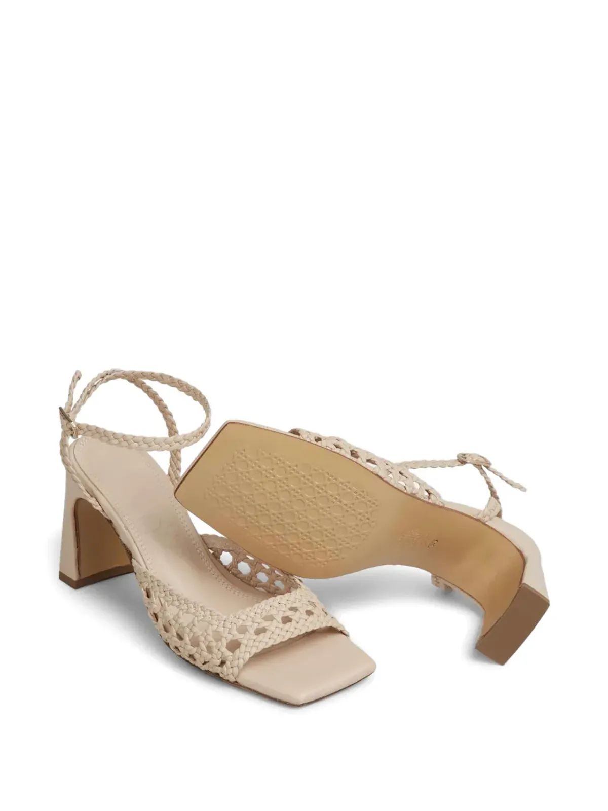 Souliers Martinez 編み込みストラップサンダル - 画像4