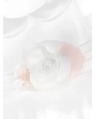 Dress & Fleur 花柄アップリケ付きドレスとヘッドバンドのセット - ホワイト - サムネイル5