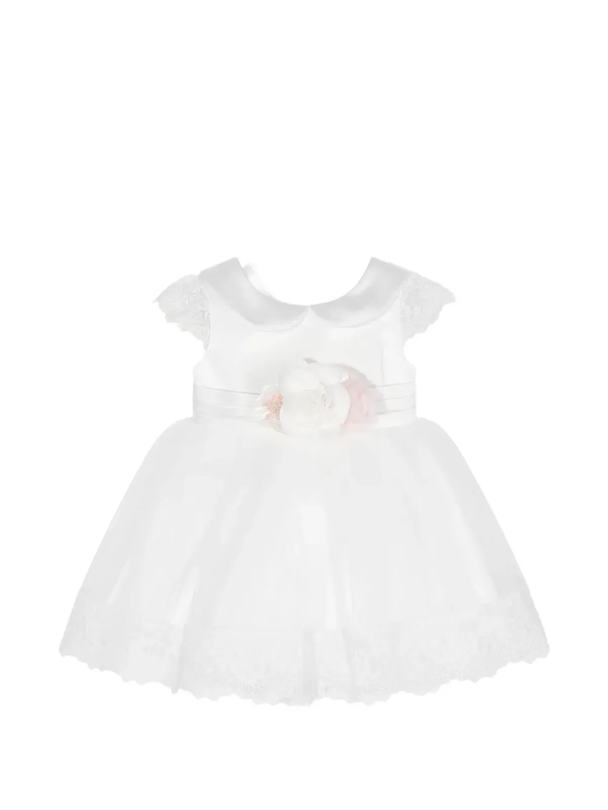 Dress & Fleur 花柄アップリケ付きドレスとヘッドバンドのセット - ホワイト - 画像2
