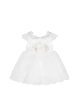 Dress & Fleur 花柄アップリケ付きドレスとヘッドバンドのセット - ホワイト - サムネイル2
