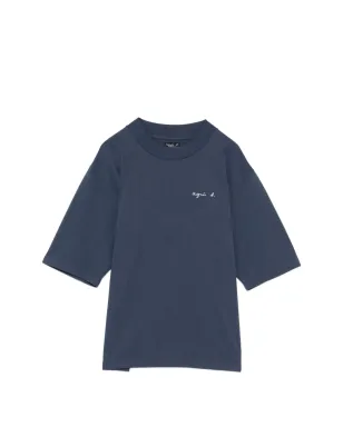 agnès b. 厚手コットン CHRISTOF Tシャツ ブルー - サムネイル1