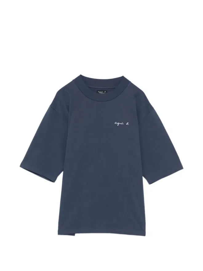 agnès b. agnès b. 厚手コットン CHRISTOF Tシャツ ブルーの商品画像