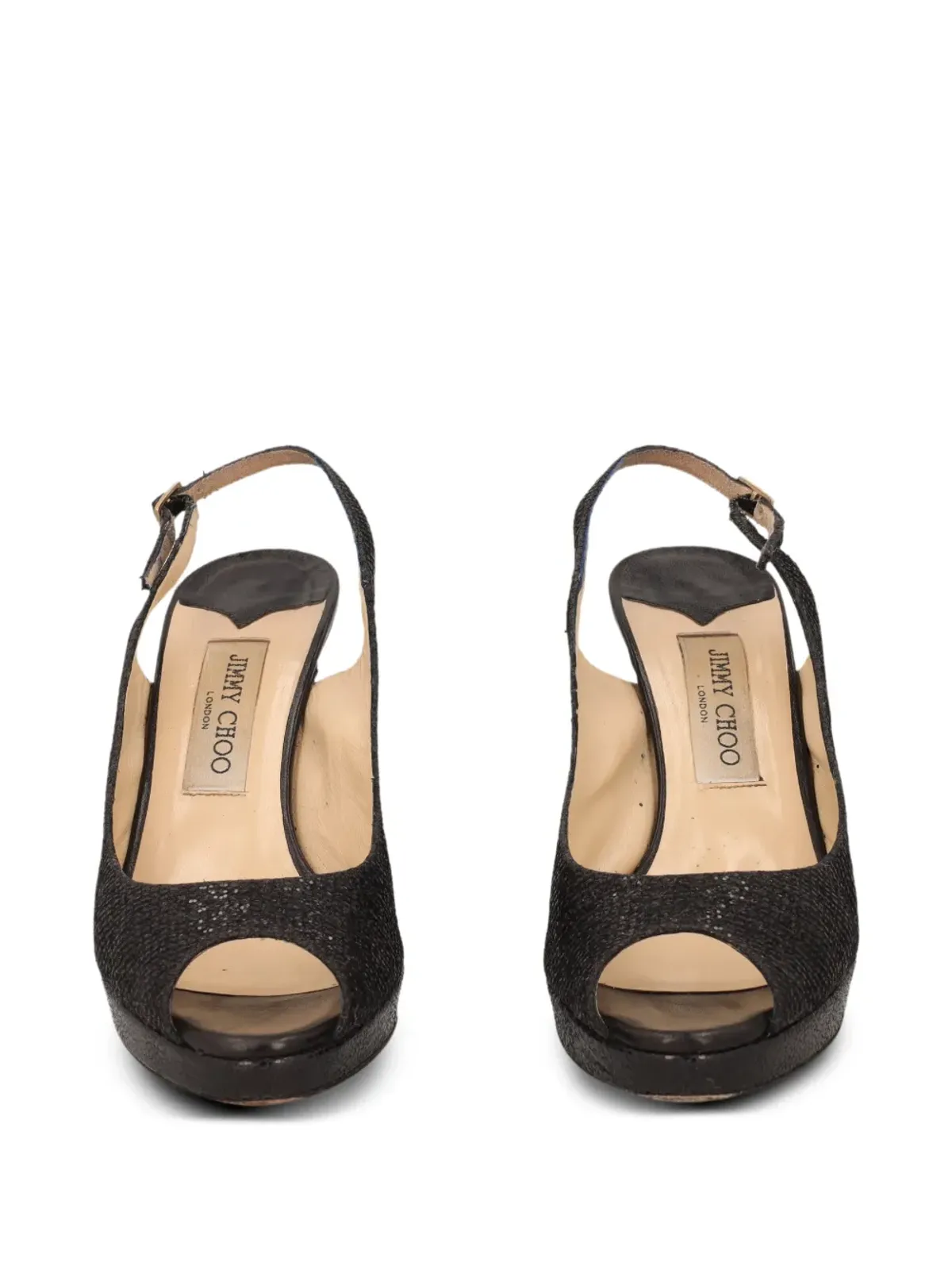 Jimmy Choo ビンテージ ピープトゥーサンダル - 画像5