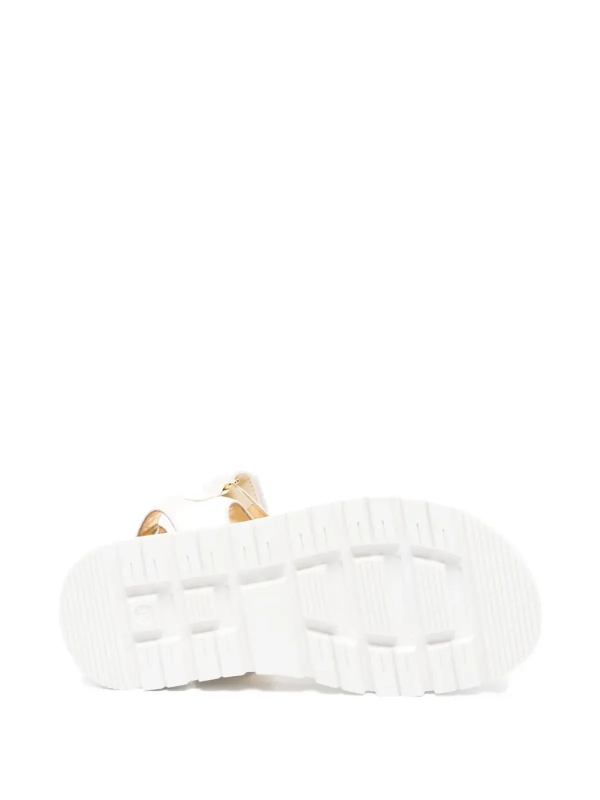 Elisabetta Franchi Kids タッチストラップサンダル - 画像4