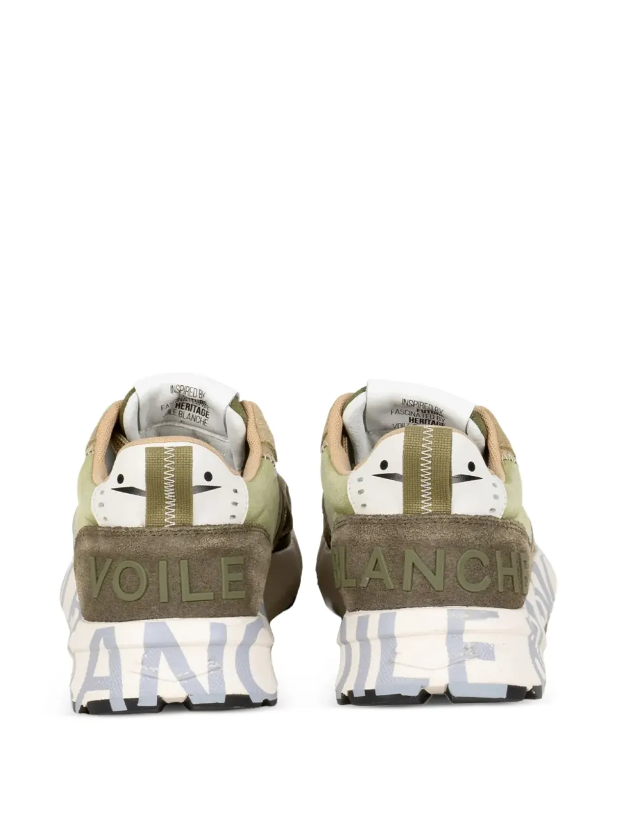 Voile Blanche パネルドレースアップスニーカー - 画像3
