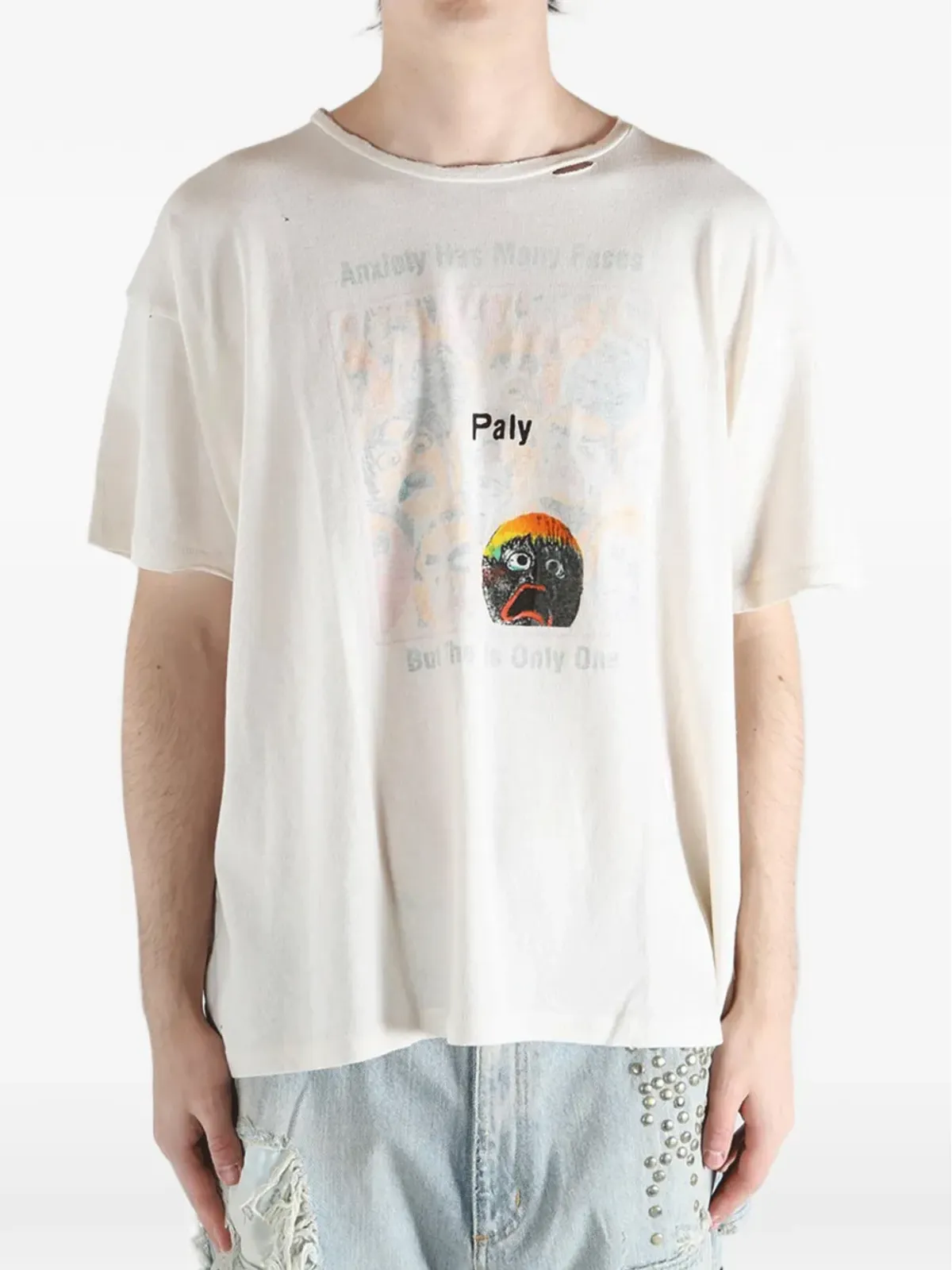 PALY HOLLYWOOD グラフィック クルーネック Tシャツ - 画像3