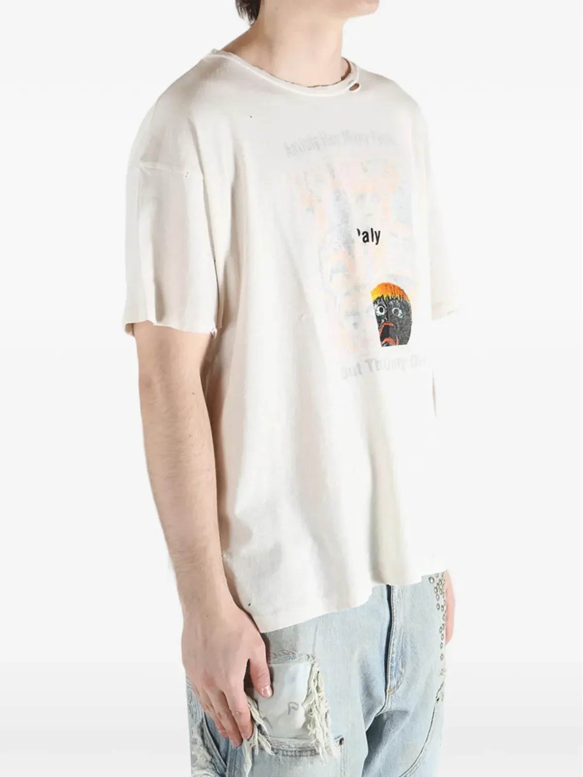 PALY HOLLYWOOD グラフィック クルーネック Tシャツ - 画像4