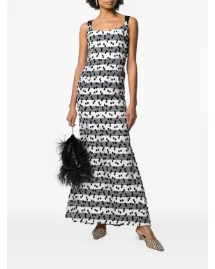 Lanvin ビンテージ ドット柄ストライプのドレス - ホワイト - サムネイル2