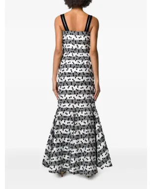Lanvin ビンテージ ドット柄ストライプのドレス - ホワイト - サムネイル4