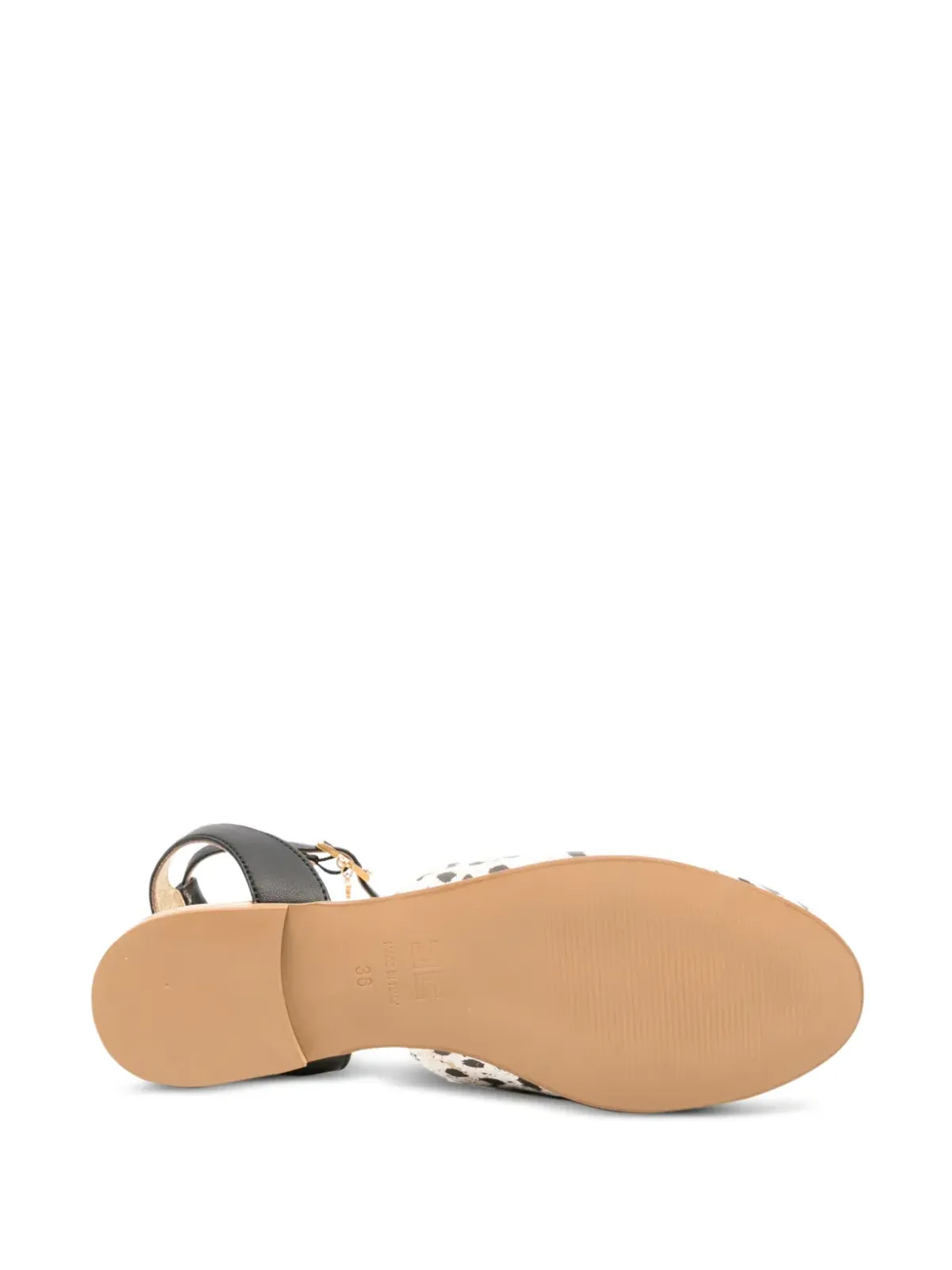 Elisabetta Franchi Kids アンクルストラップ フラットパンプス - 画像4