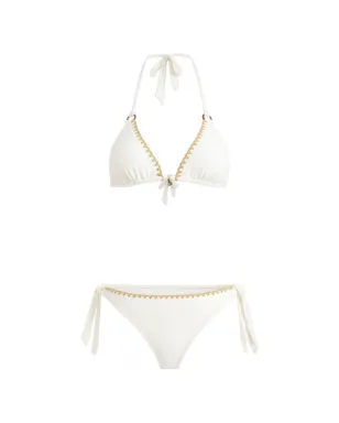BANANA MOON Dimka Santa Fé クロシェットトリム水着（ホワイト） - サムネイル1