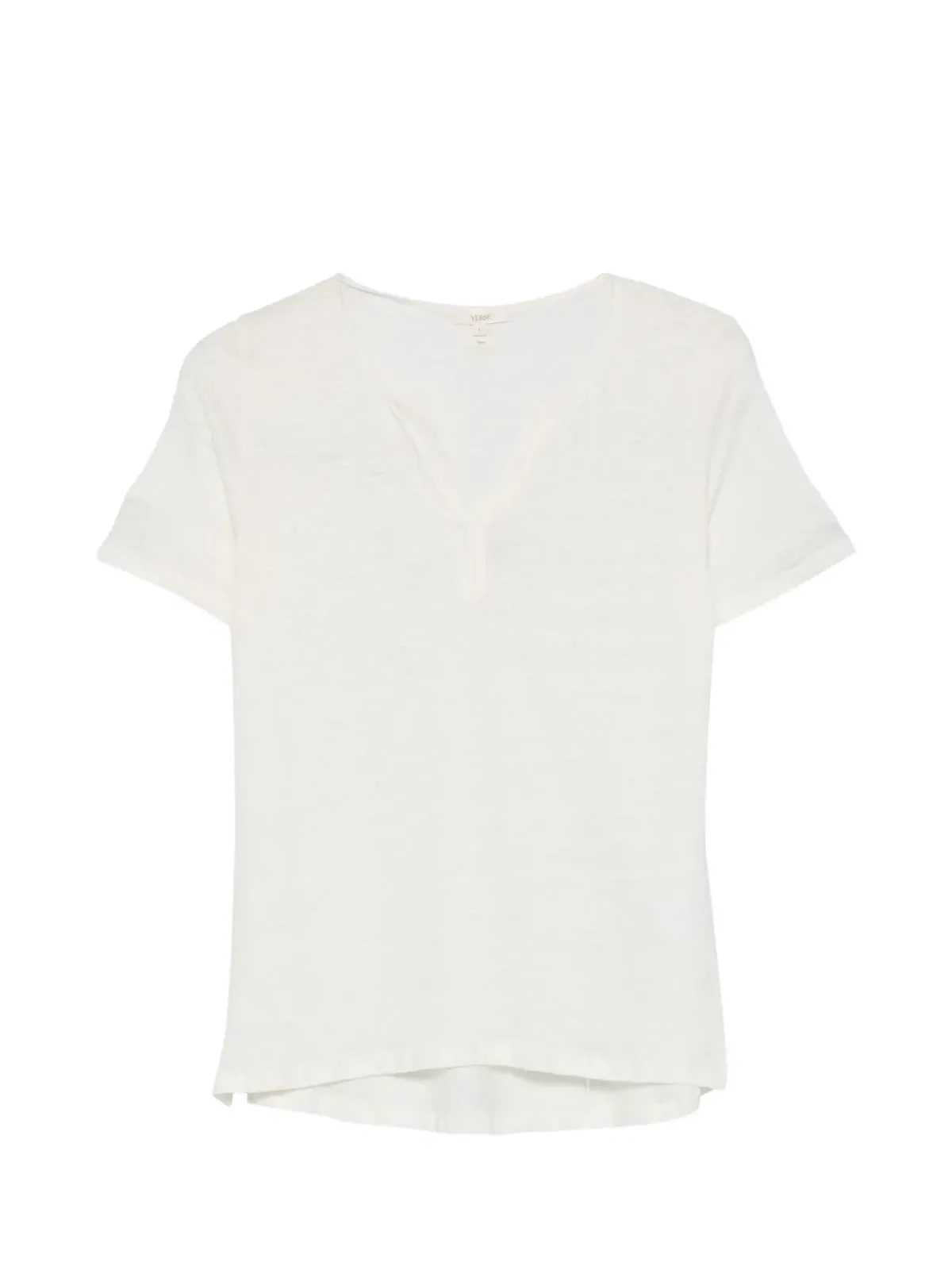 YERSE VネックTシャツ - ホワイト - 画像1