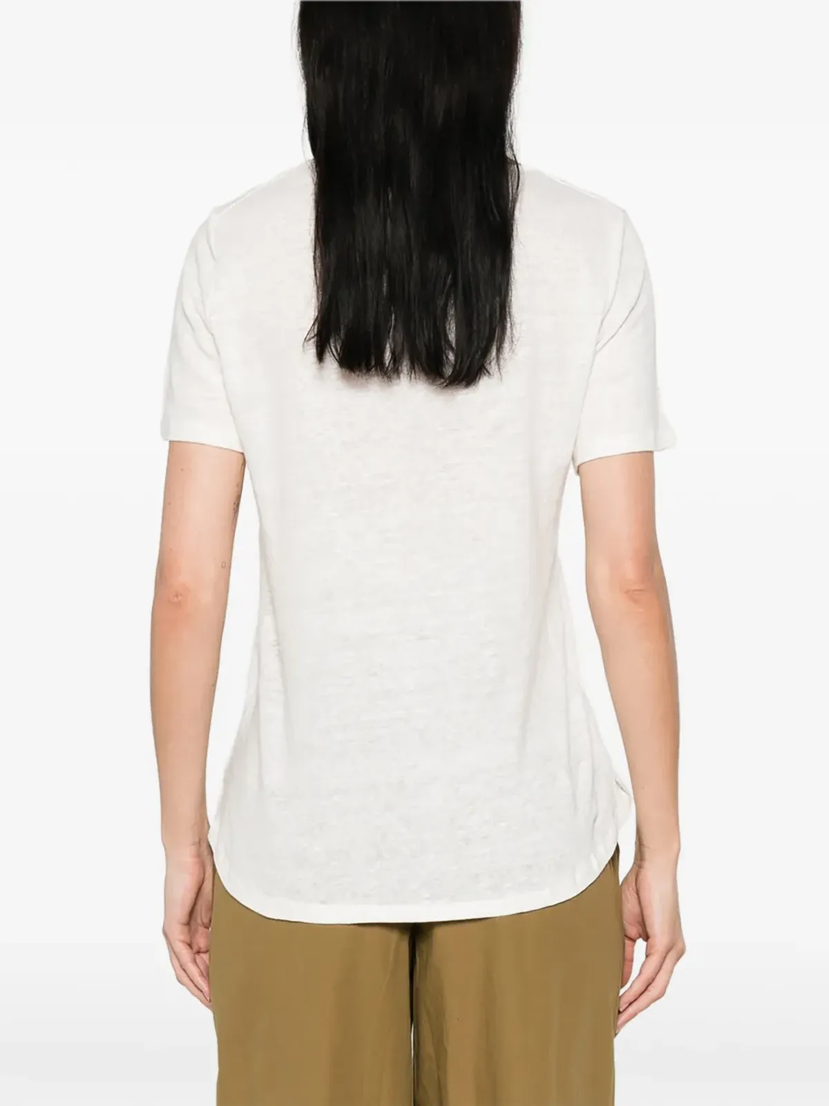 YERSE VネックTシャツ - ホワイト - 画像4