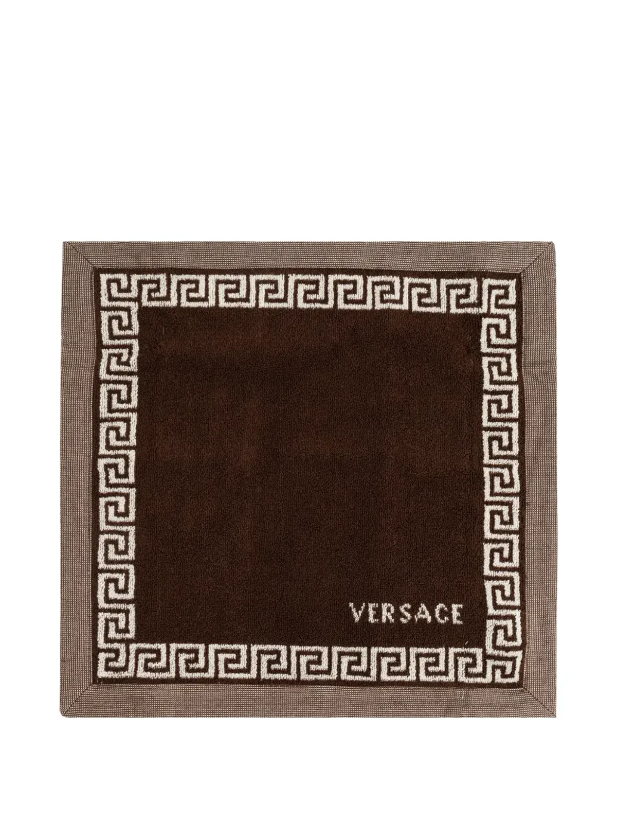 Versace Home 幾何学ボーダー バスタオル - 画像1