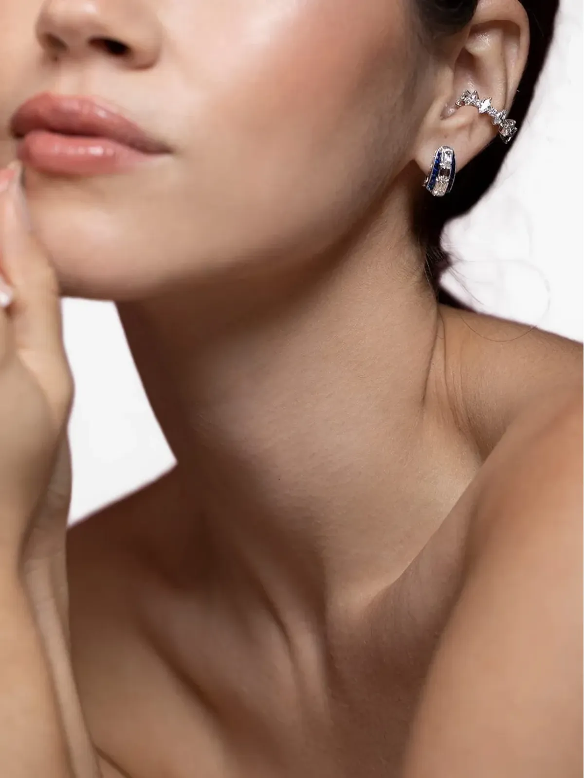 Yeprem Whisper diamond earcuff - Silver - 画像2