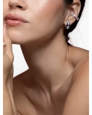 Yeprem Whisper diamond earcuff - Silver - サムネイル2