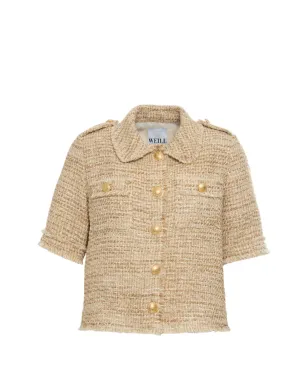 WEILL PARIS ツイード ボタン付きシャツ - サムネイル1
