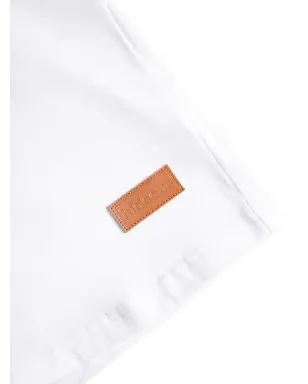 Maison hideout 花レザーパッチTシャツ ホワイト - サムネイル5