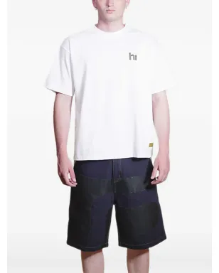 Maison hideout 花レザーパッチTシャツ ホワイト - サムネイル2