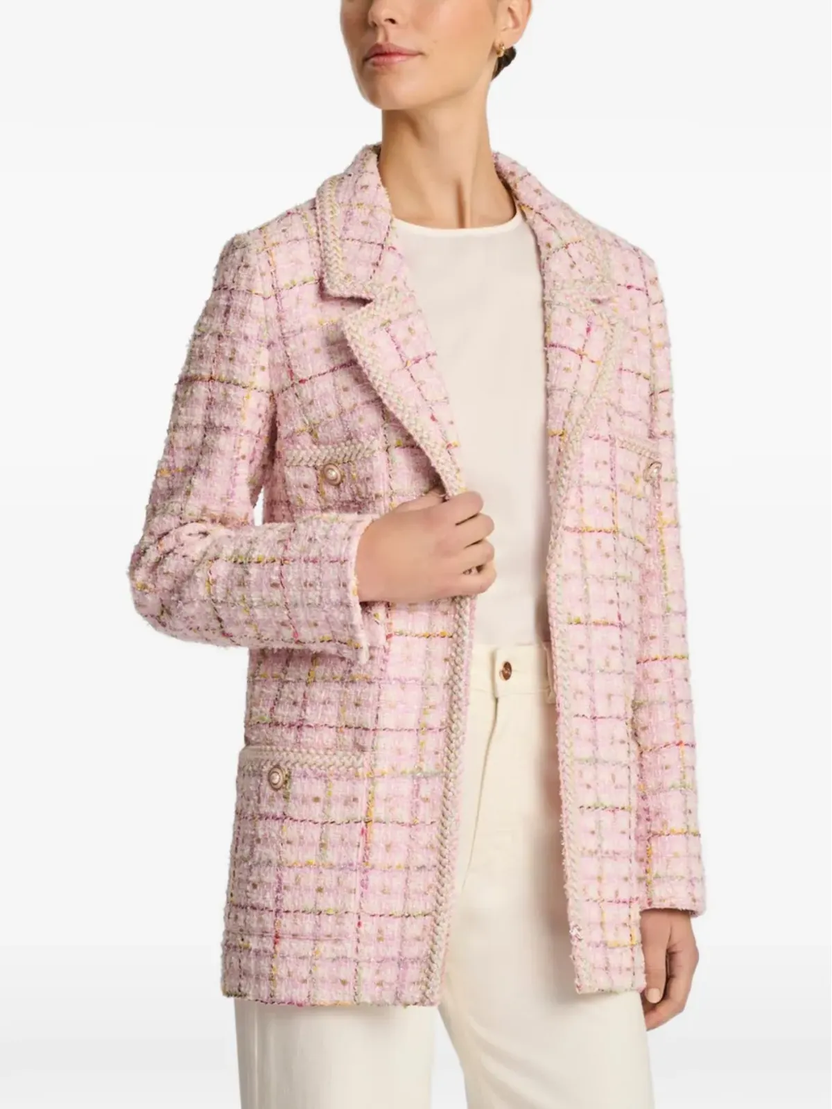 WEILL PARIS ツイード ブレードトリム ブレザー - 画像5