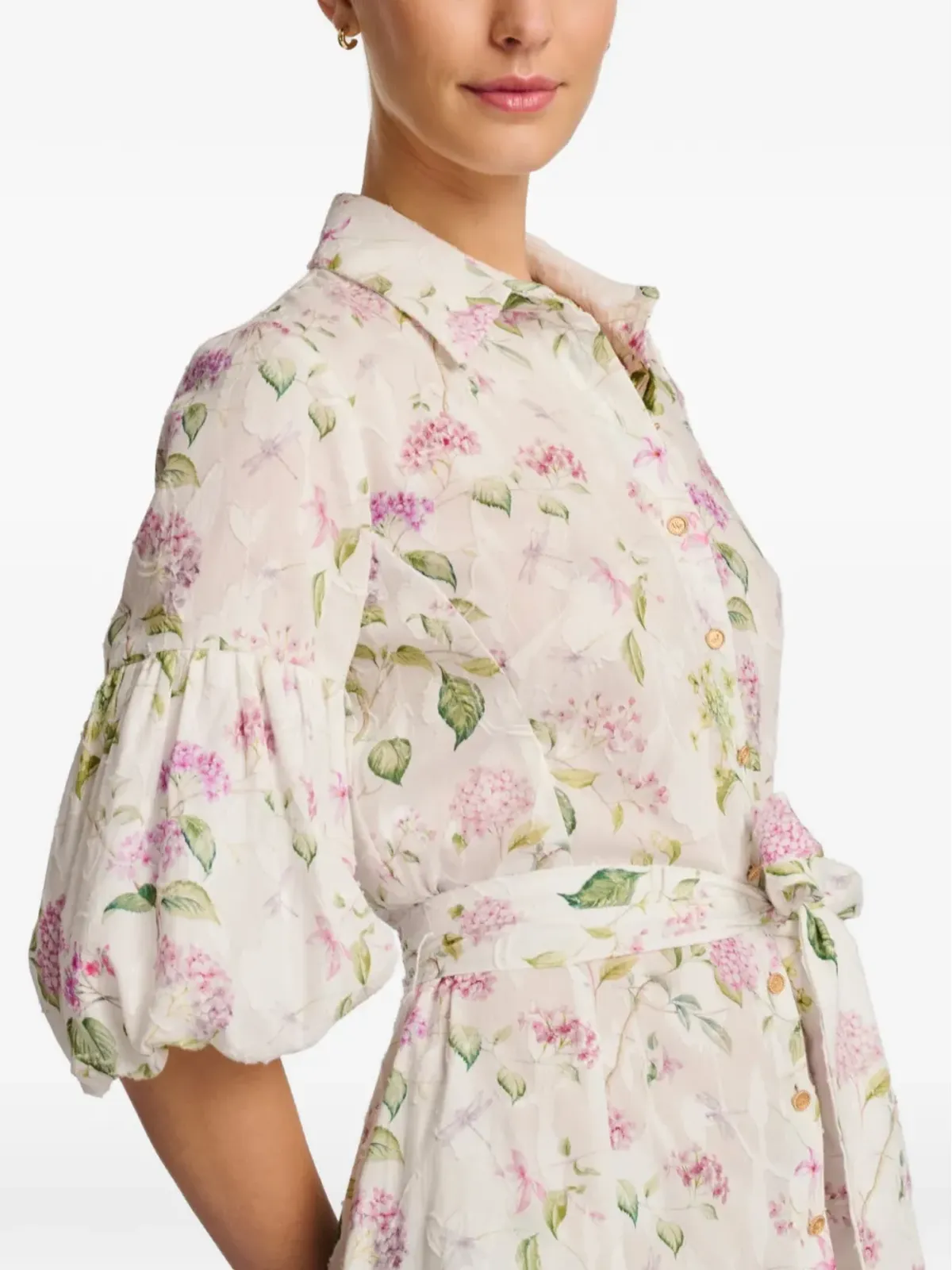 WEILL PARIS 柄入りコットンシャツドレス - 画像4