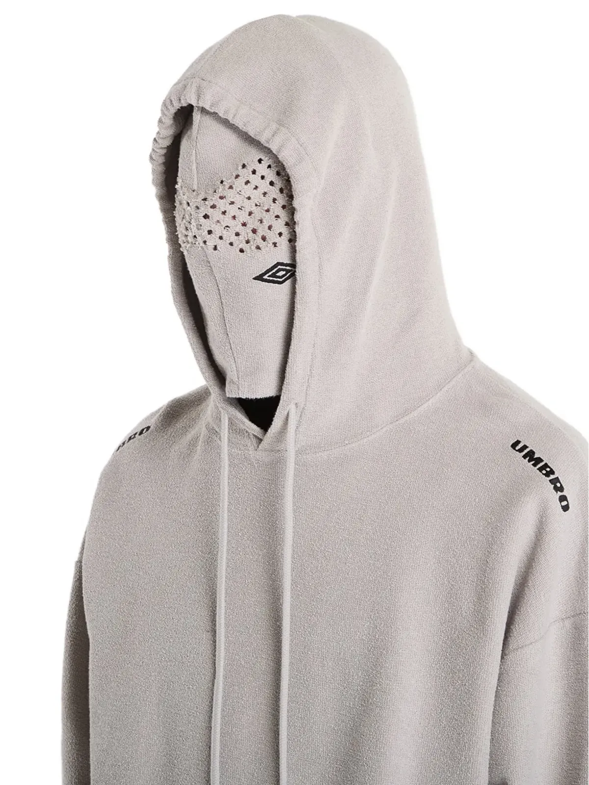 UMBRO x Slam Jam レーザー加工 マスク付きフーディー - Neutrals - 画像5