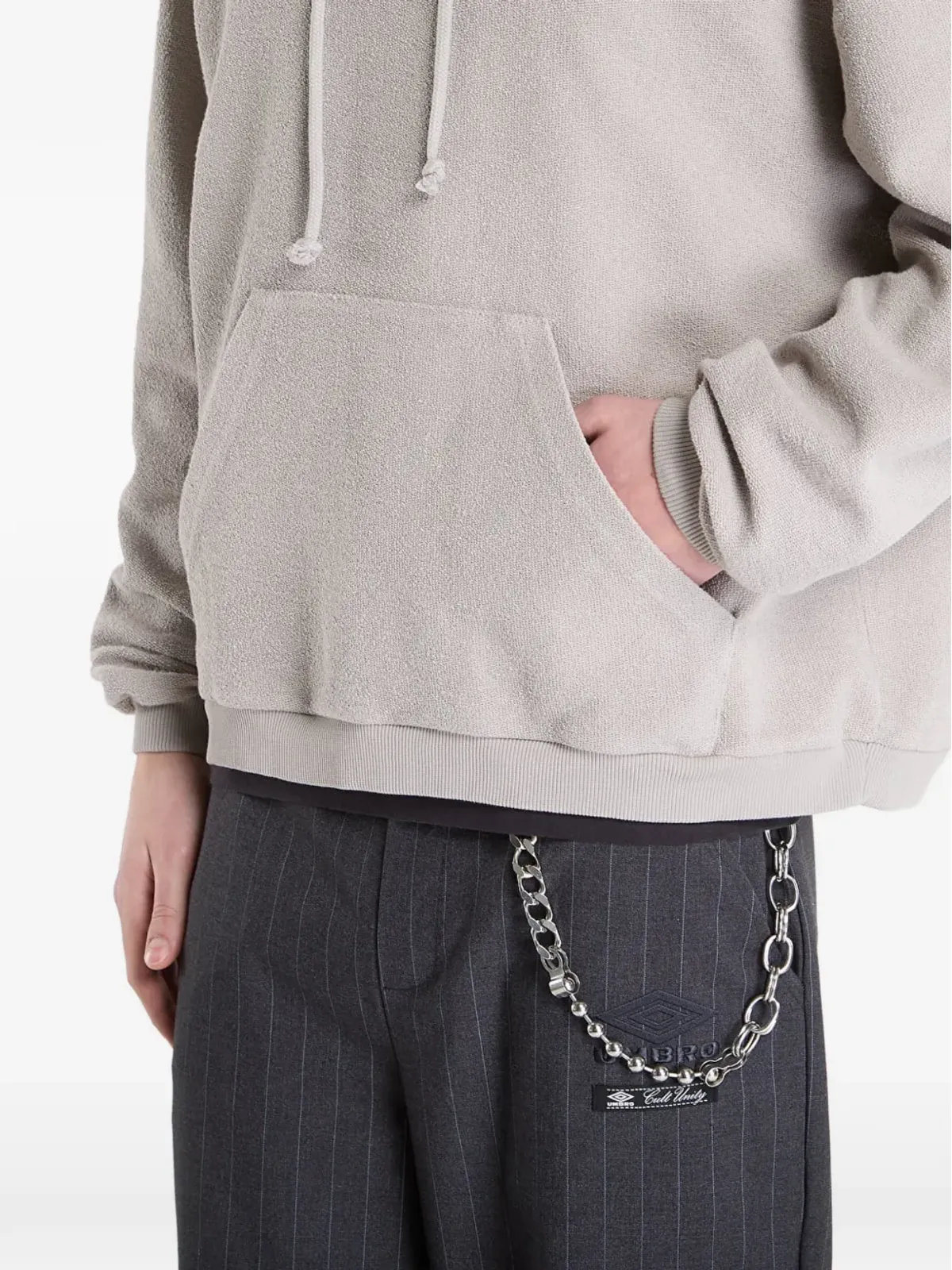 UMBRO x Slam Jam レーザー加工 マスク付きフーディー - Neutrals - 画像4