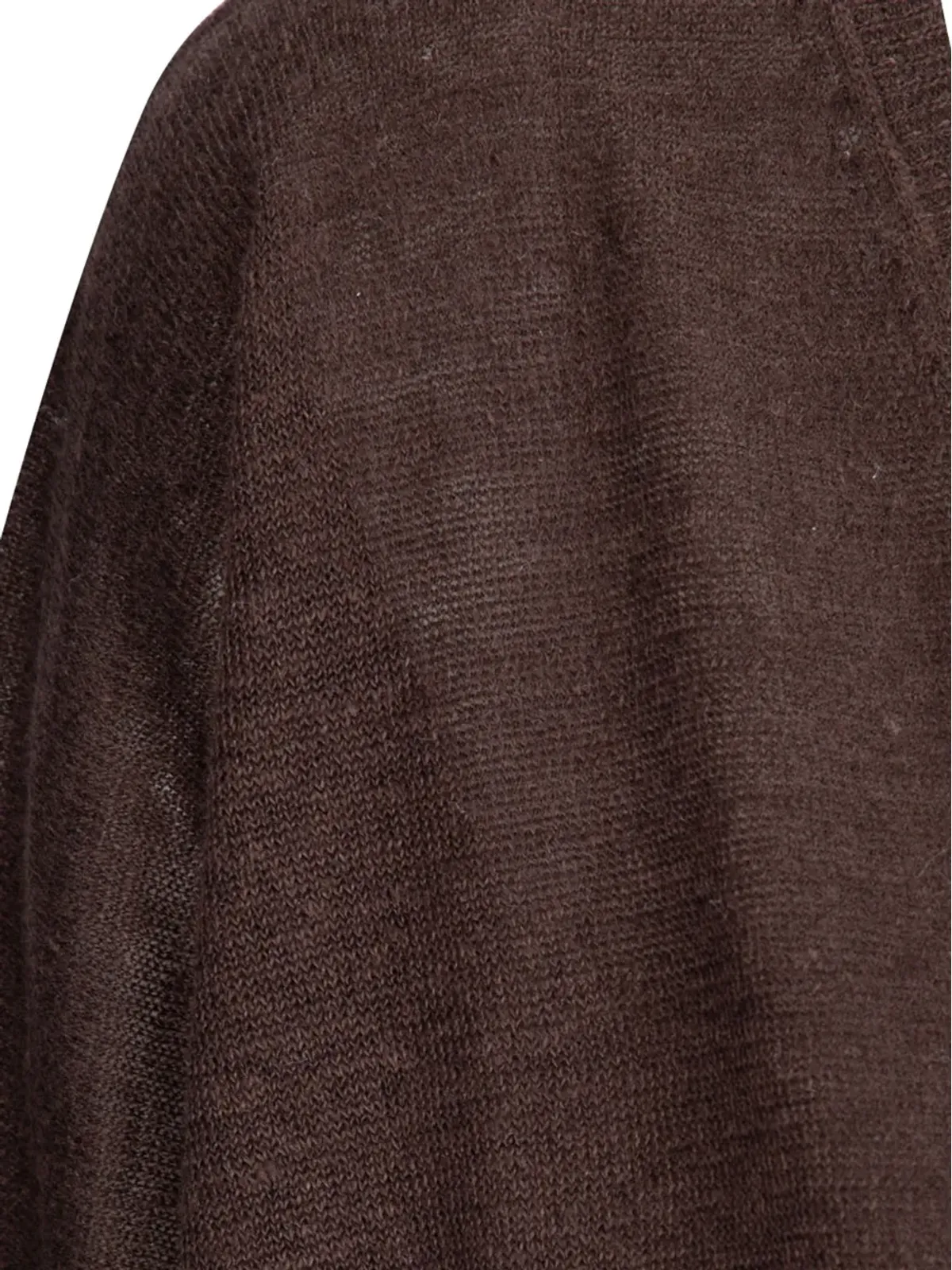 be you Vネックトップ - Brown - 画像3