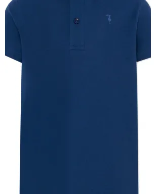 TRUSSARDI JUNIOR 半袖ポロドレス - ブルー - サムネイル3
