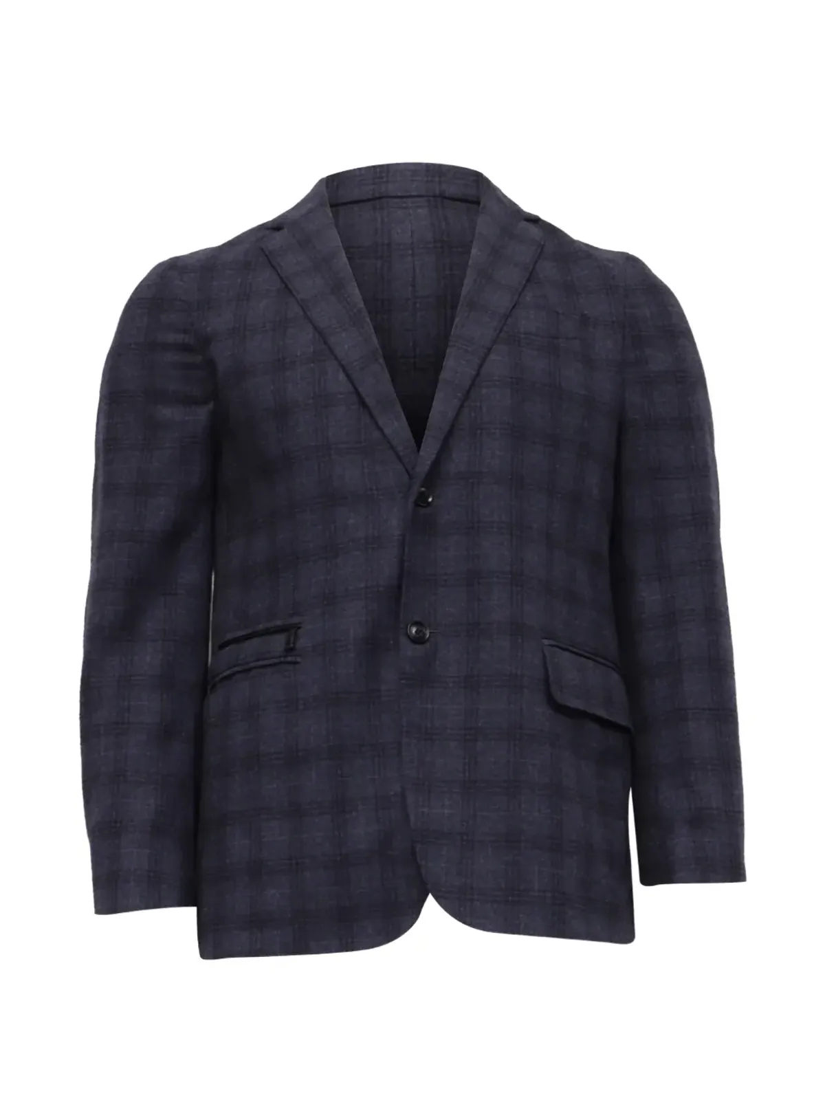 Ermenegildo Zegna Vintage チェック柄シングルブレストブレザー - 画像1