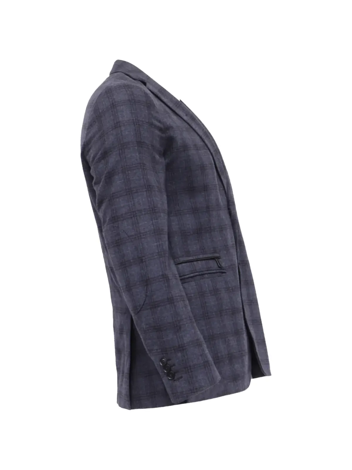 Ermenegildo Zegna Vintage チェック柄シングルブレストブレザー - 画像3