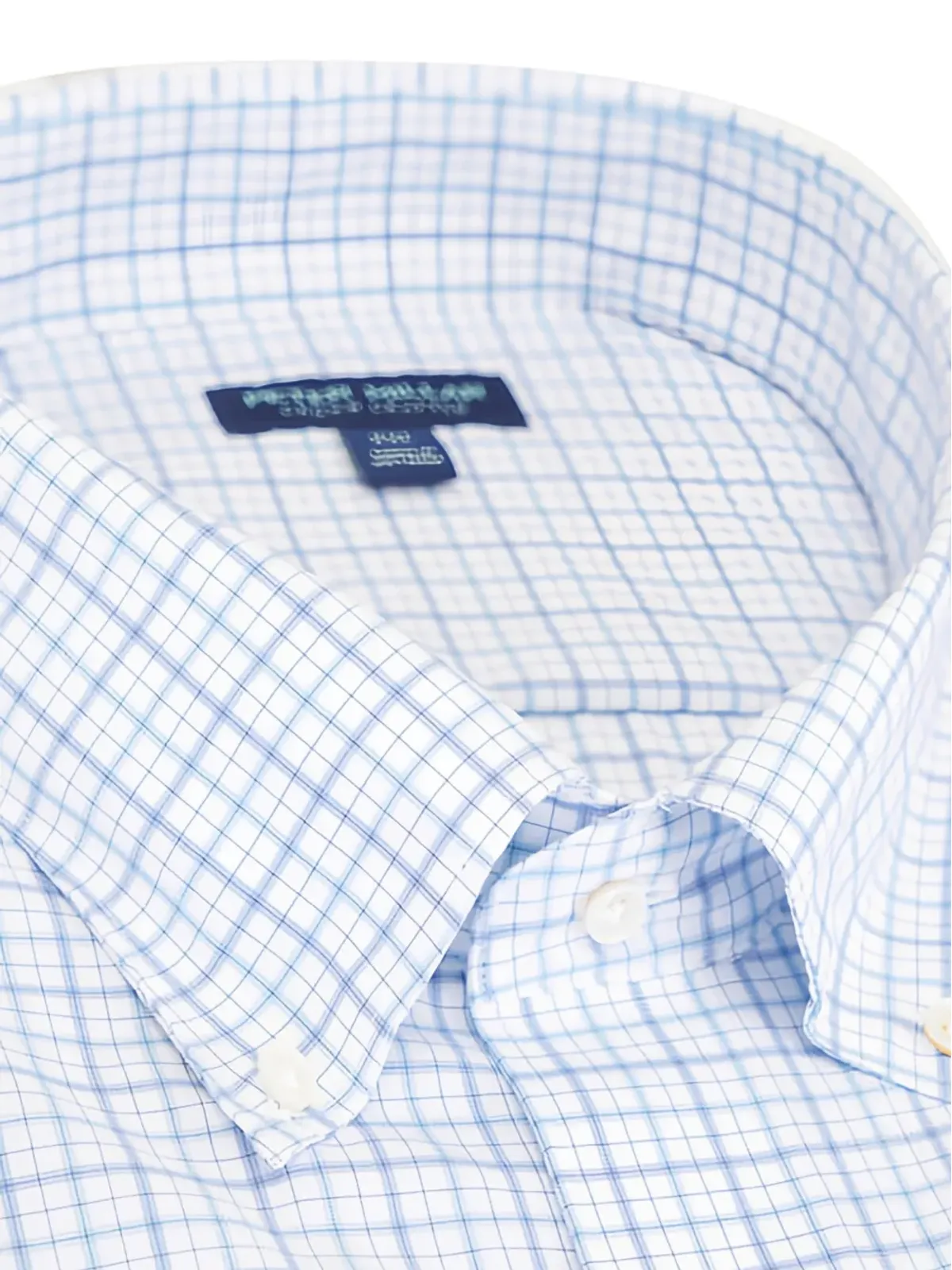 Peter Millar チェック柄 ポインテッドカラーシャツ - White - 画像2