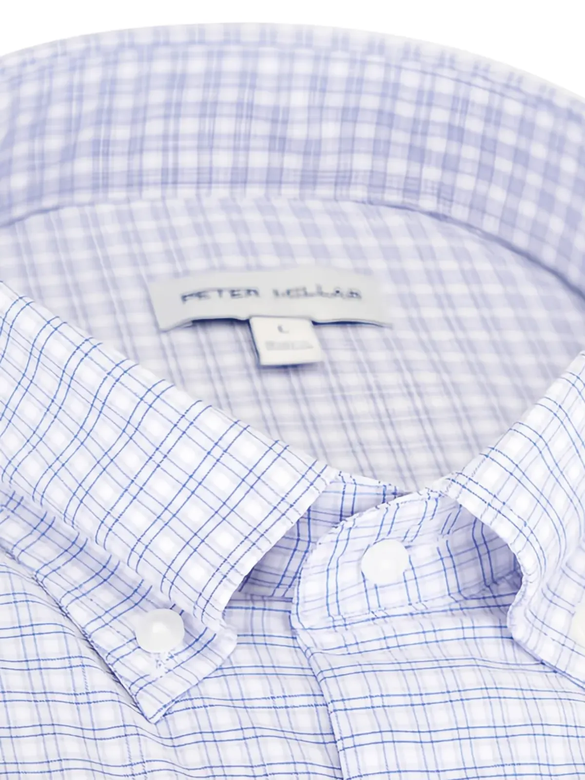 Peter Millar チェック柄 ポインテッドシャツ - 画像2