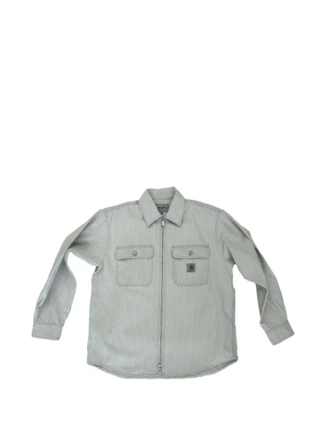 Carhartt WIP Carhartt WIP ストライプ柄ジップアップシャツ - グレーの商品画像