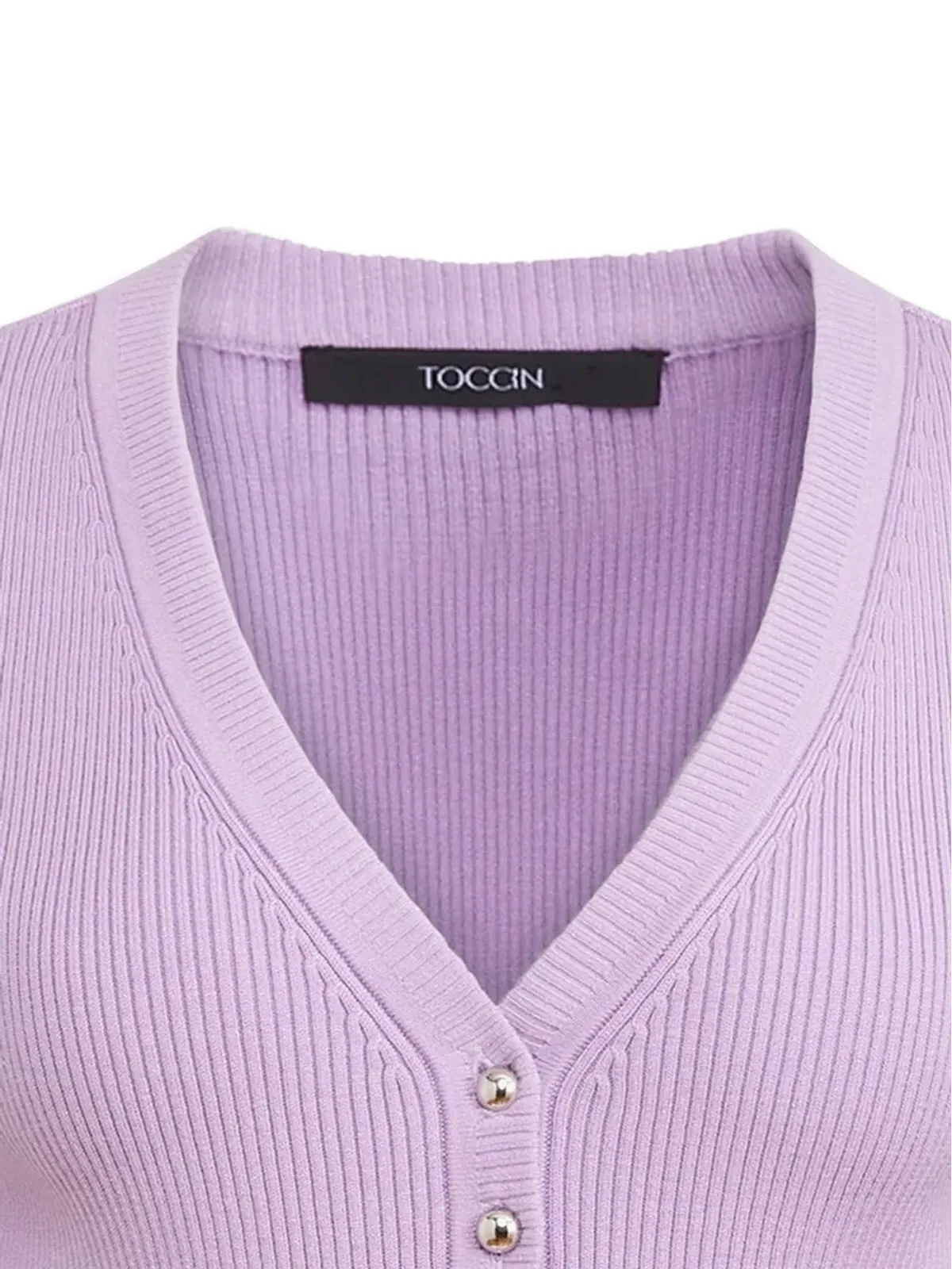 Toccin チャリティー ボタン留め前開きトップ - 画像2