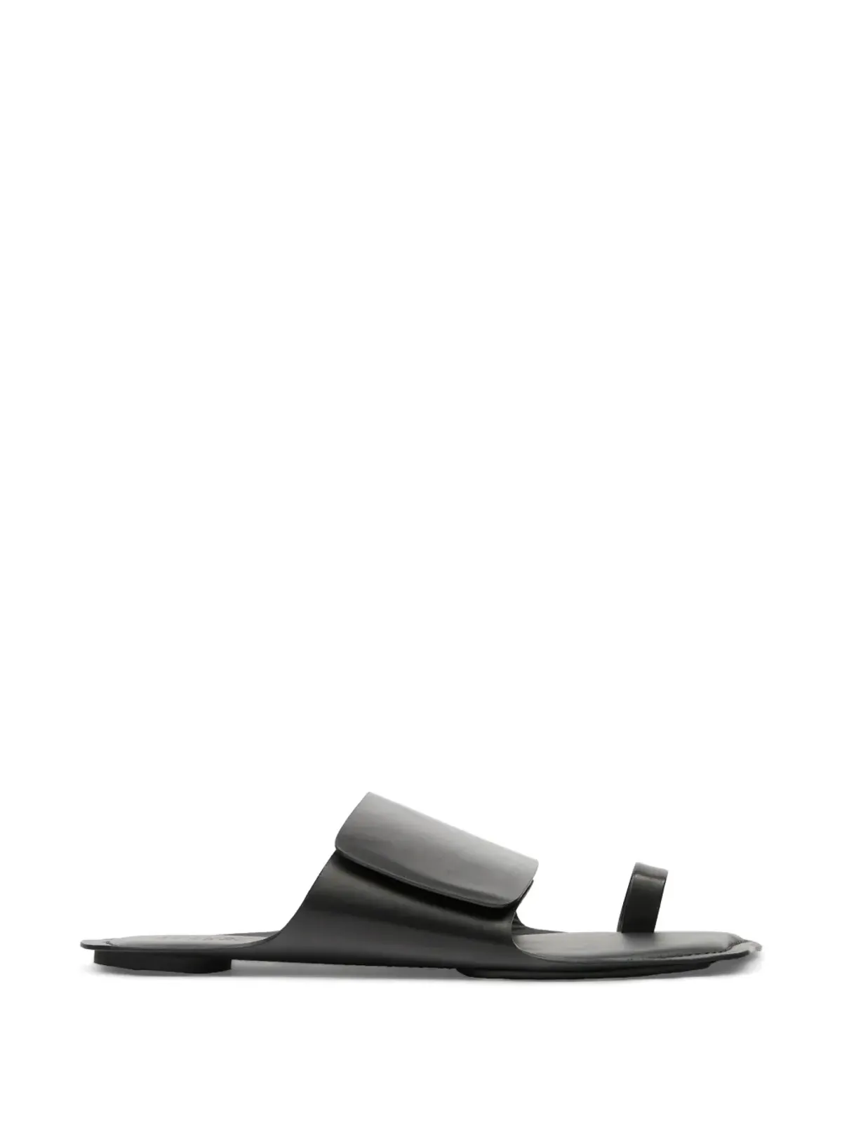 MM6 Maison Margiela つま先ストラップ レザー サンダル - 画像1